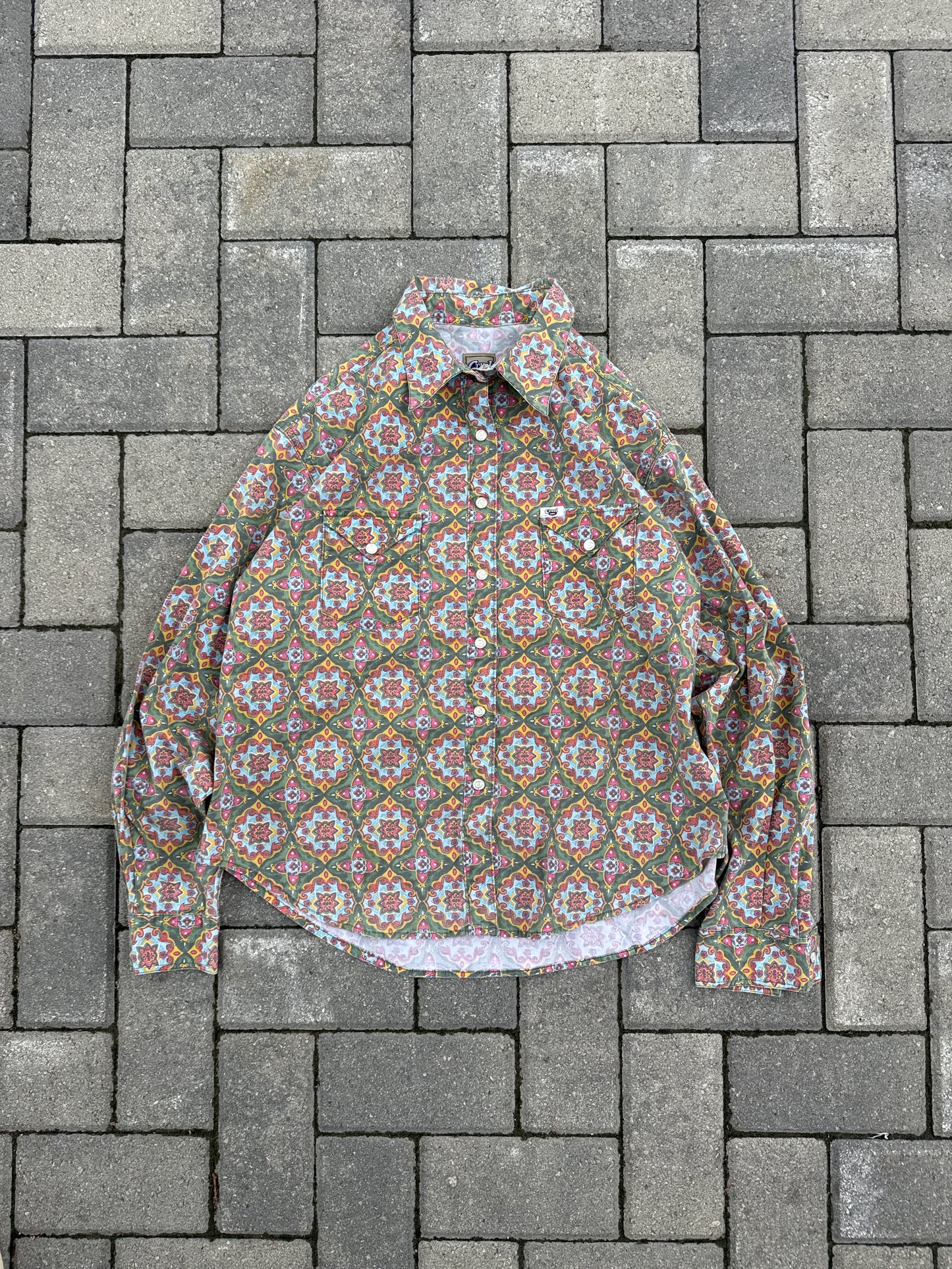 (XL) Cruel Girl Western Button-Up Shirt