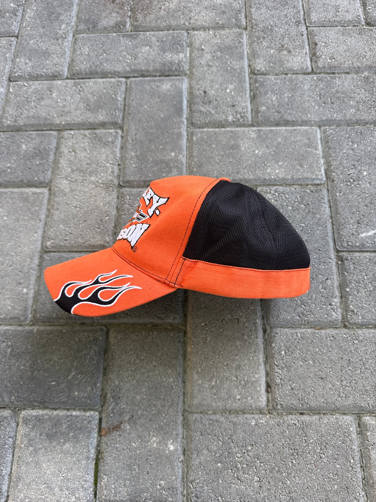 Harley Davidson Flames Mesh Hat
