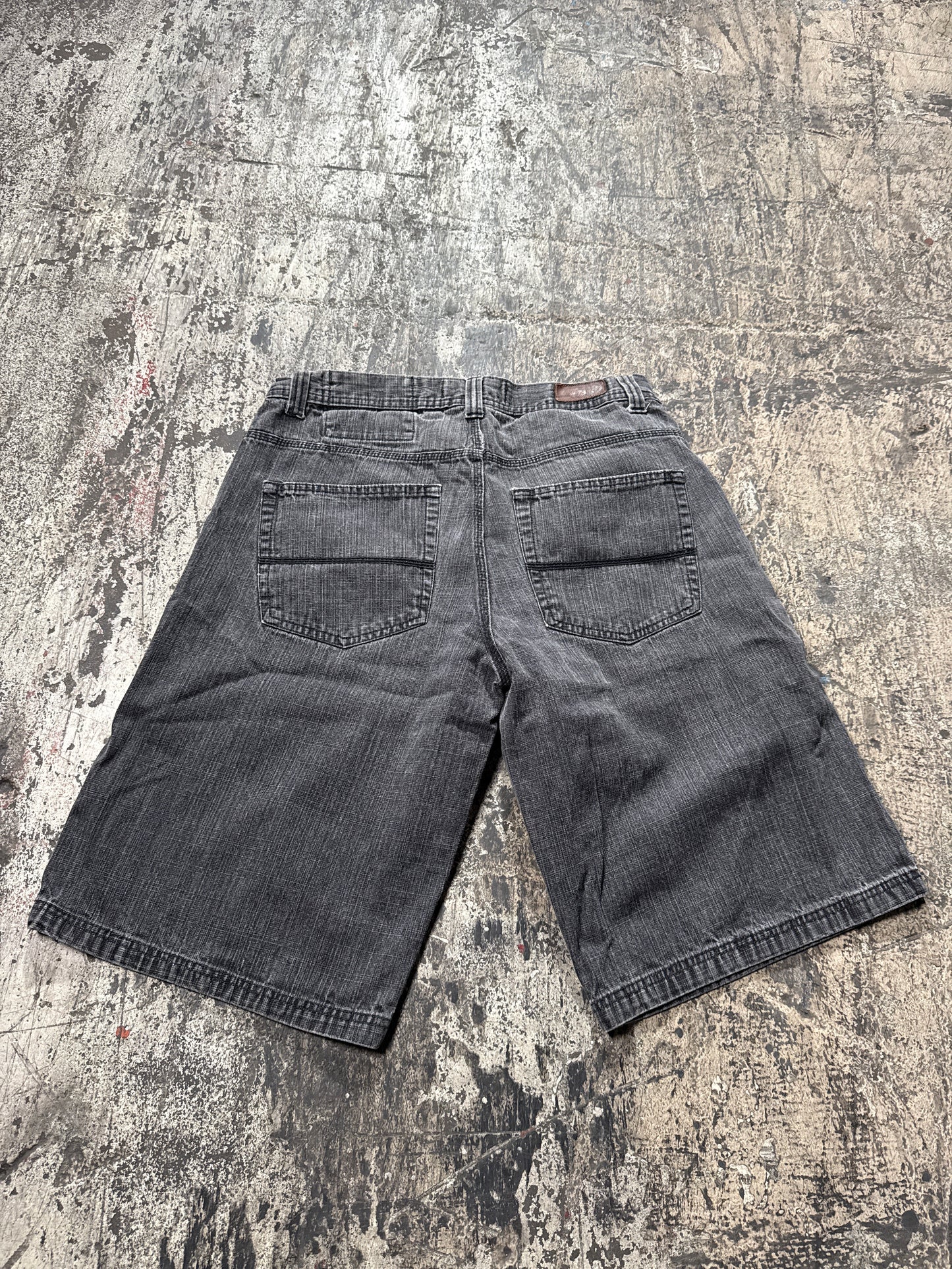 (36) Faded Black Y2K Shorts