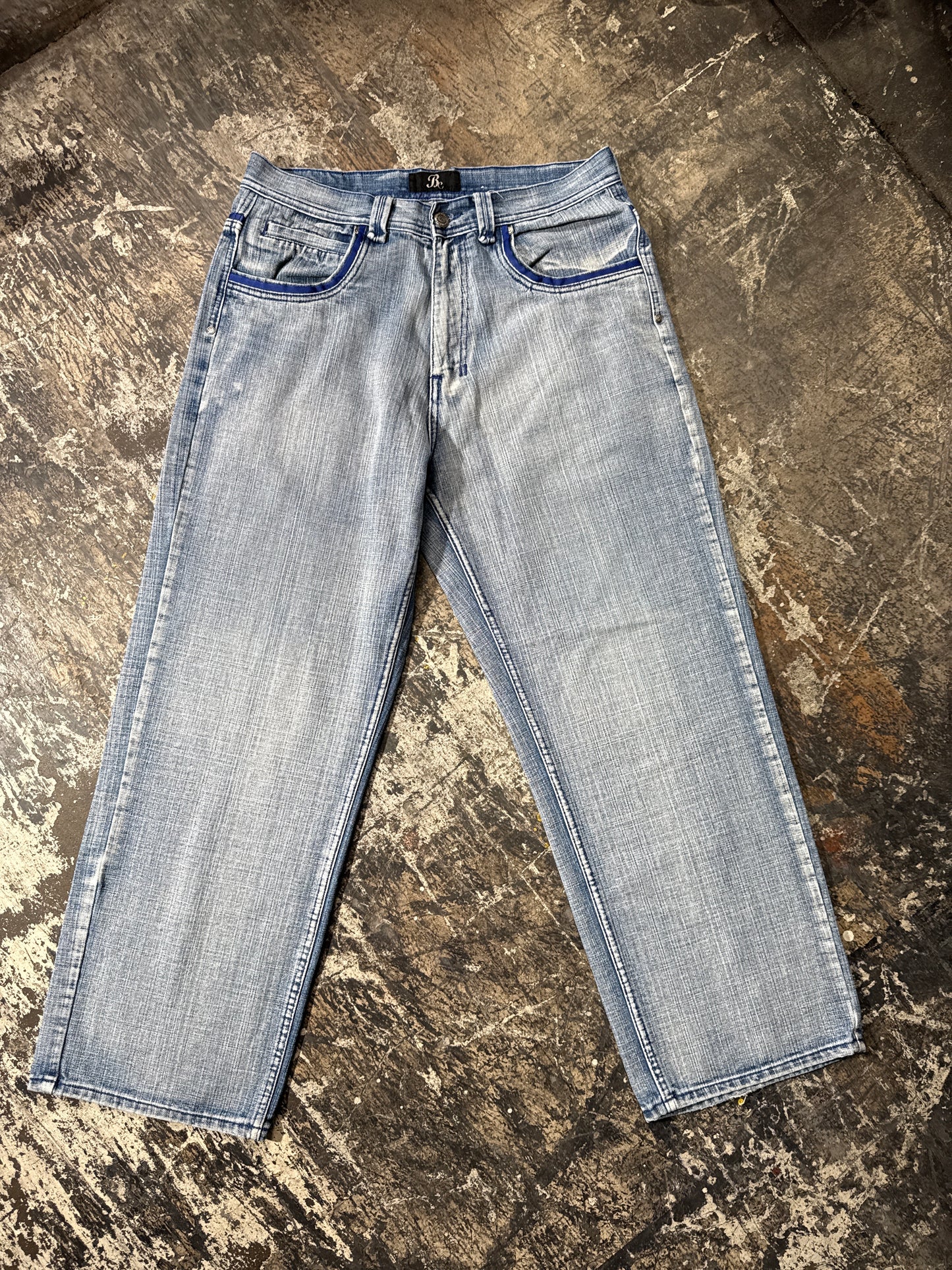 (36x32) Basic Code Skater Baggy Denim