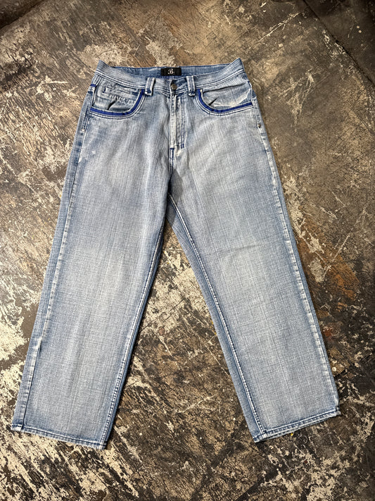 (36x32) Basic Code Skater Baggy Denim