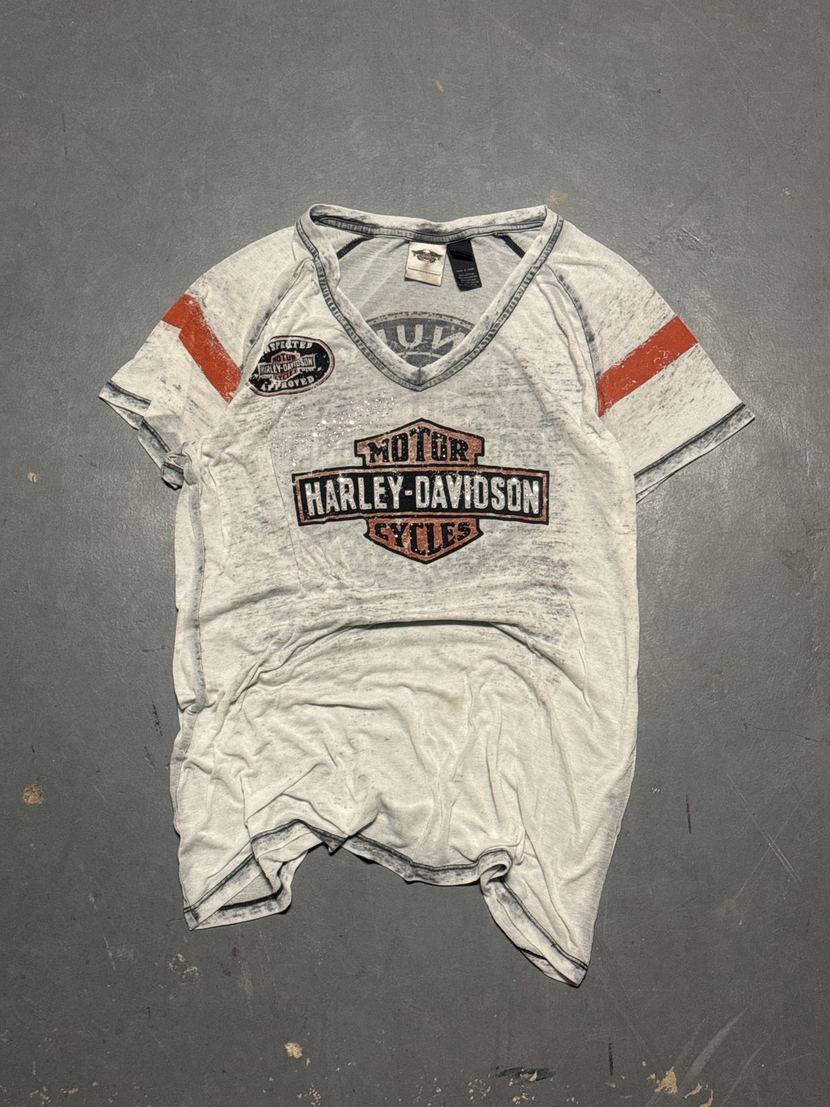(XL) Harley Davidson Rhinestone
