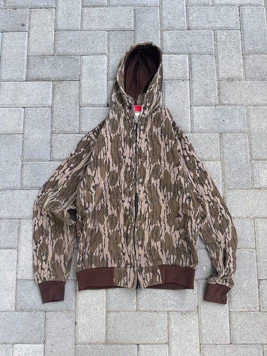 (M) 80s Camouflage Zip Up Hoodie