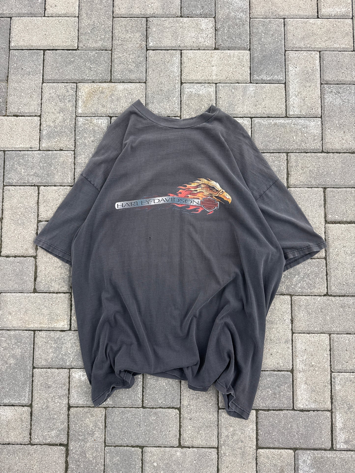 (2XL) Vintage Harley Davidson Paris, TX Tee