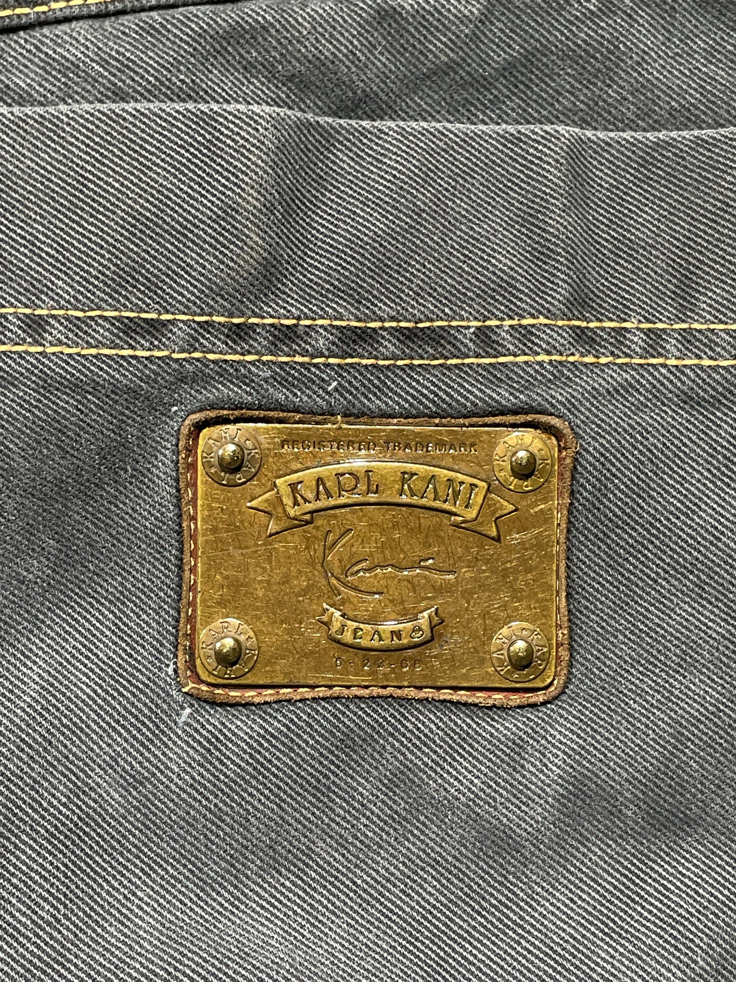 (36x32) Vintage Karl Kani-Jeans Ash Blue