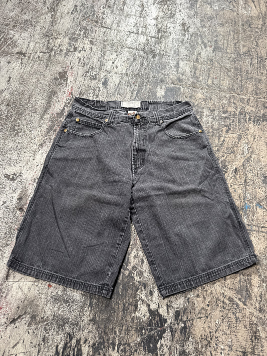 (36) Faded Black Y2K Shorts