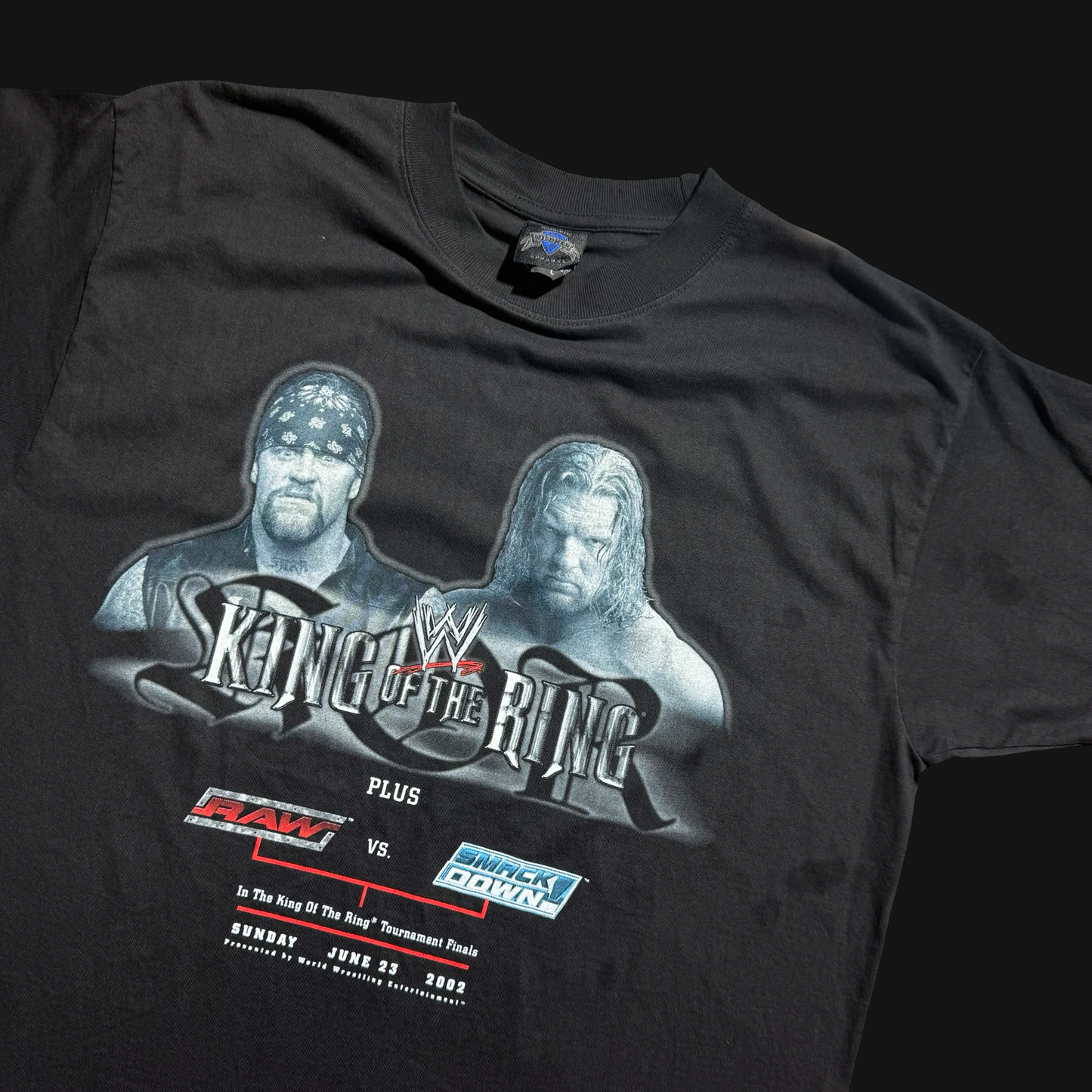 (L) 02’ Smackdown V. Raw King of the Ring Tee