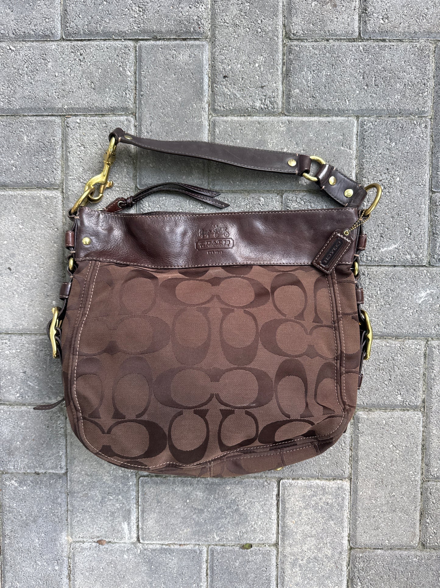 Coach Brown Hobo Shoulder Purse