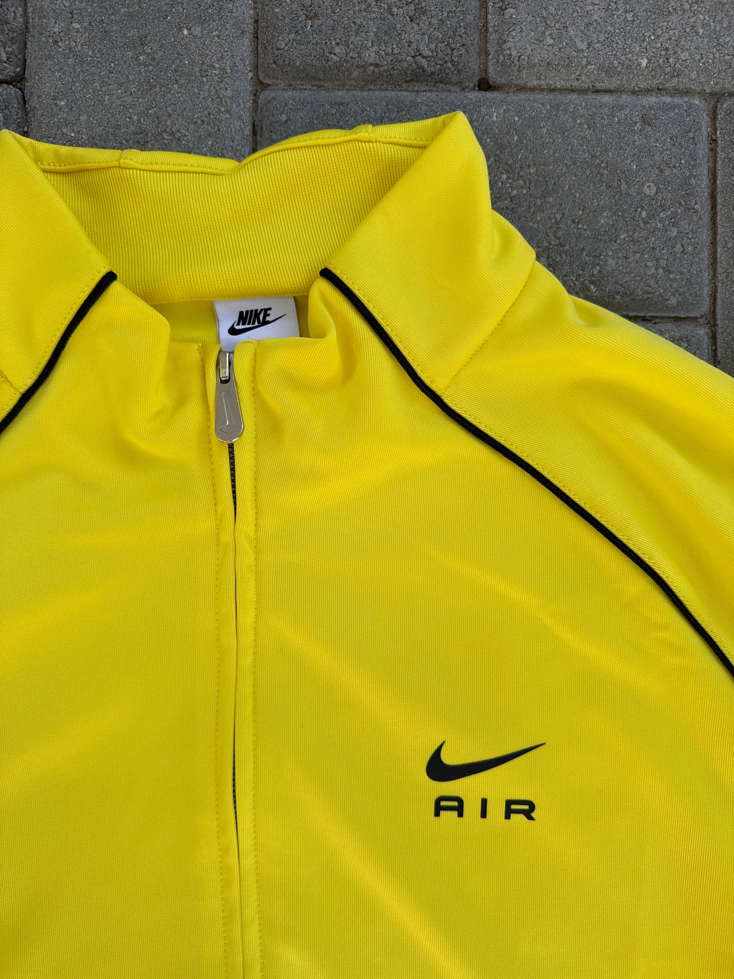 (XL) Nike Air Yellow Zip-Up Sweater
