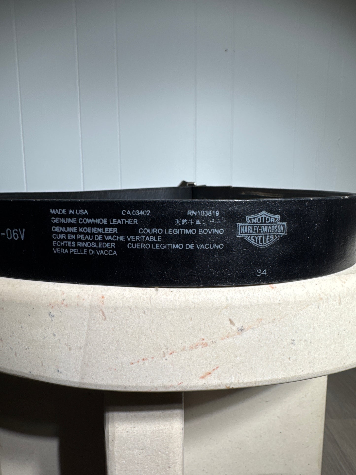 (L) Vintage Harley Davidson Belt