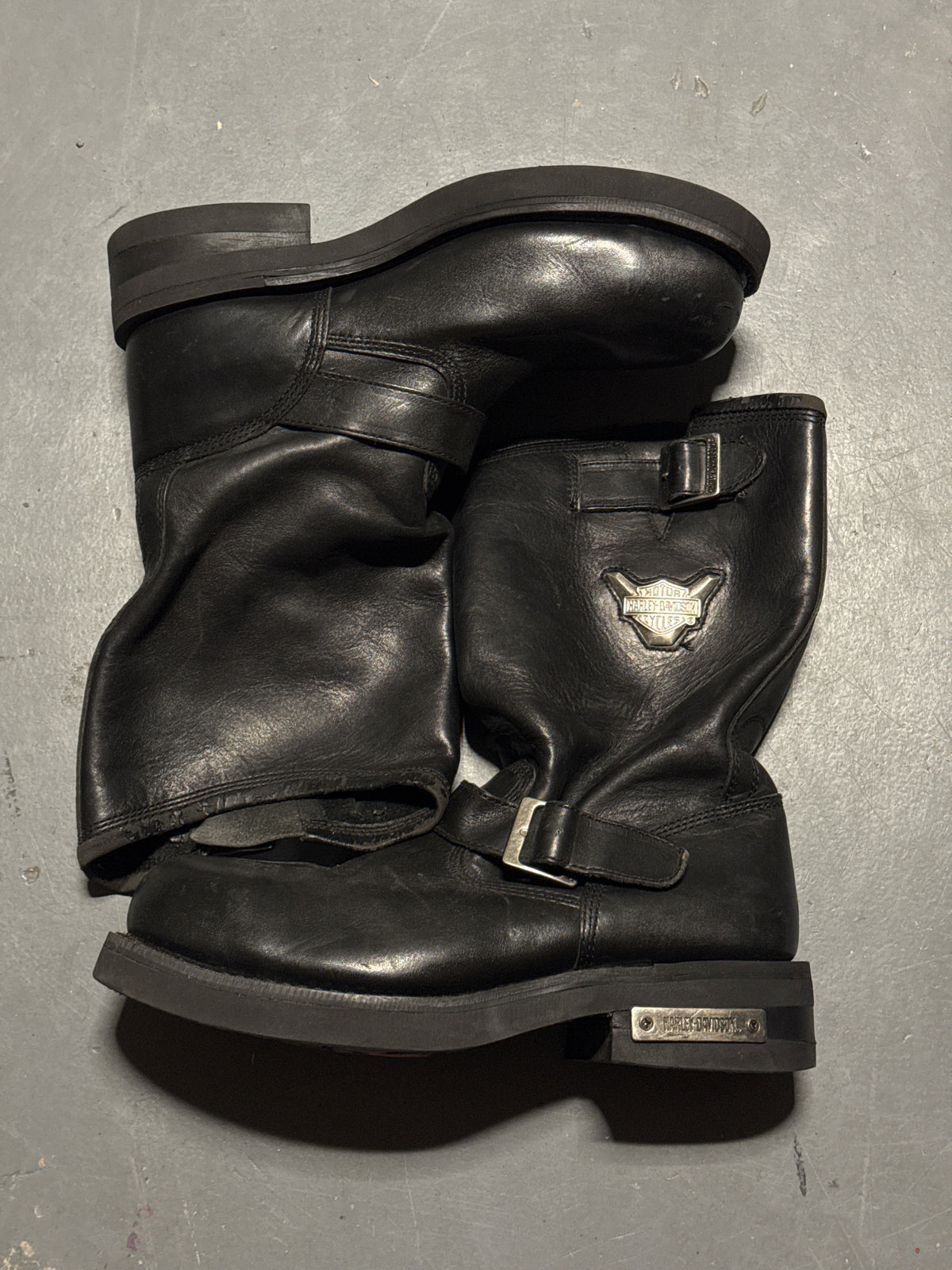 (12) Harley Davidson 91137 Mega Conductor Motorcycle Boots