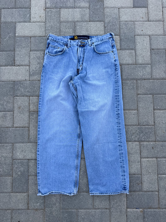 (34x30) Vintage Nautica Jeans Baggy Light Washed Pants