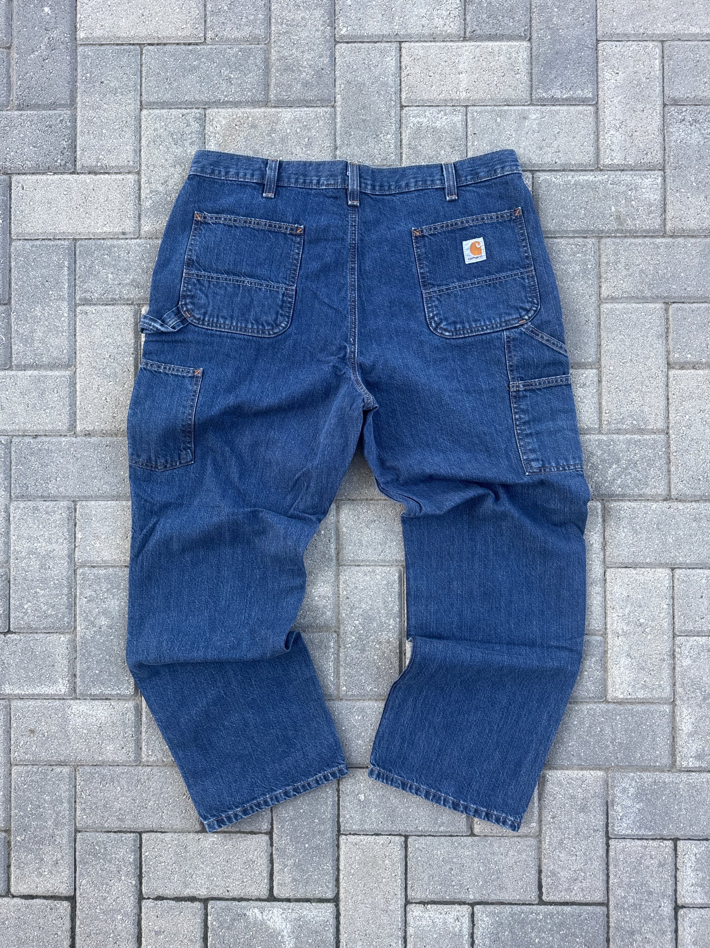 (38x30) Carhartt Loose Fit Carpenter Denim Pants