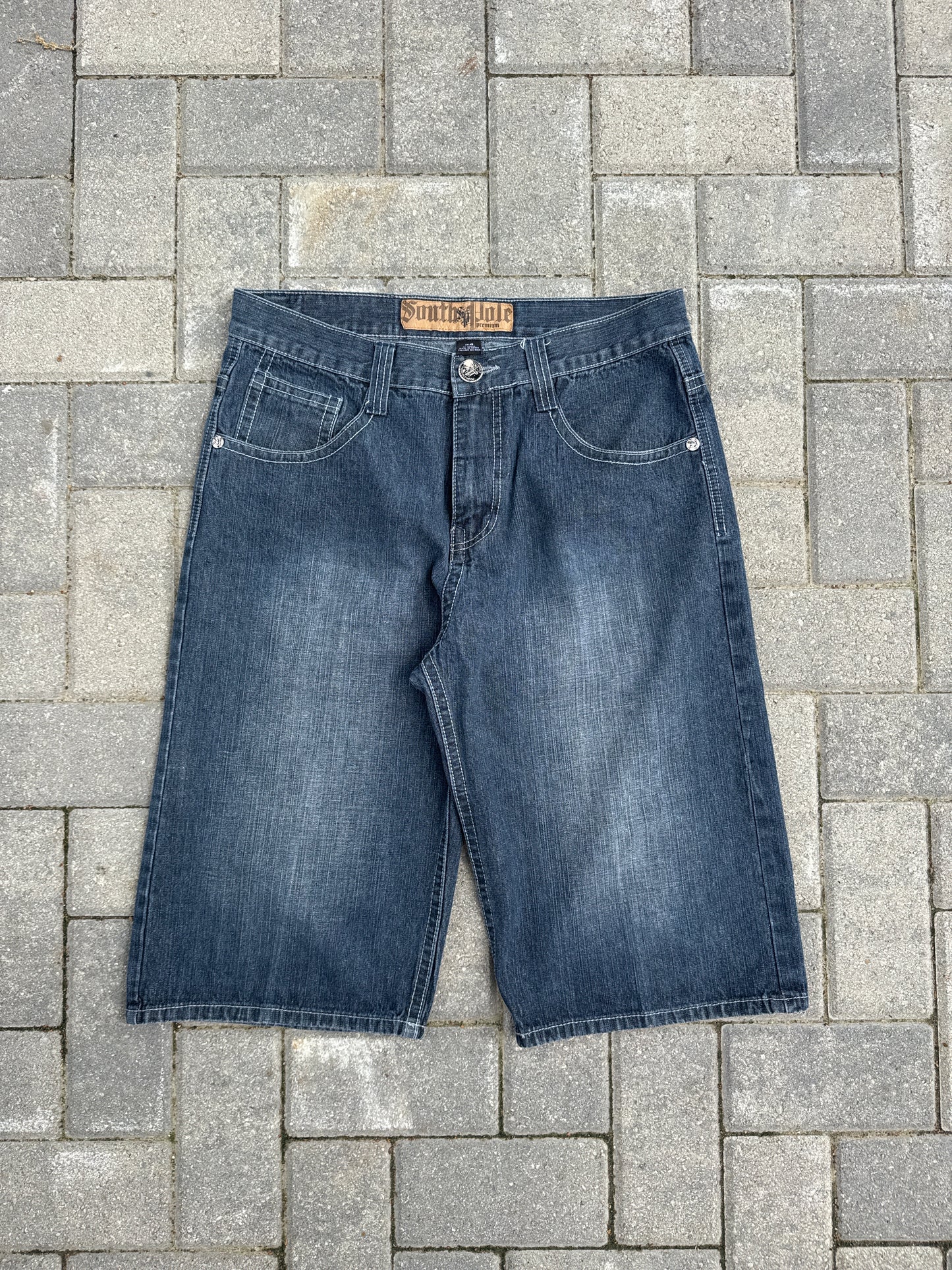 (34) SouthPole Premium Embroidered Y2K Jorts