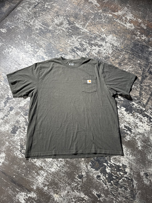 (2XL) Carhartt Pocket Tee Green