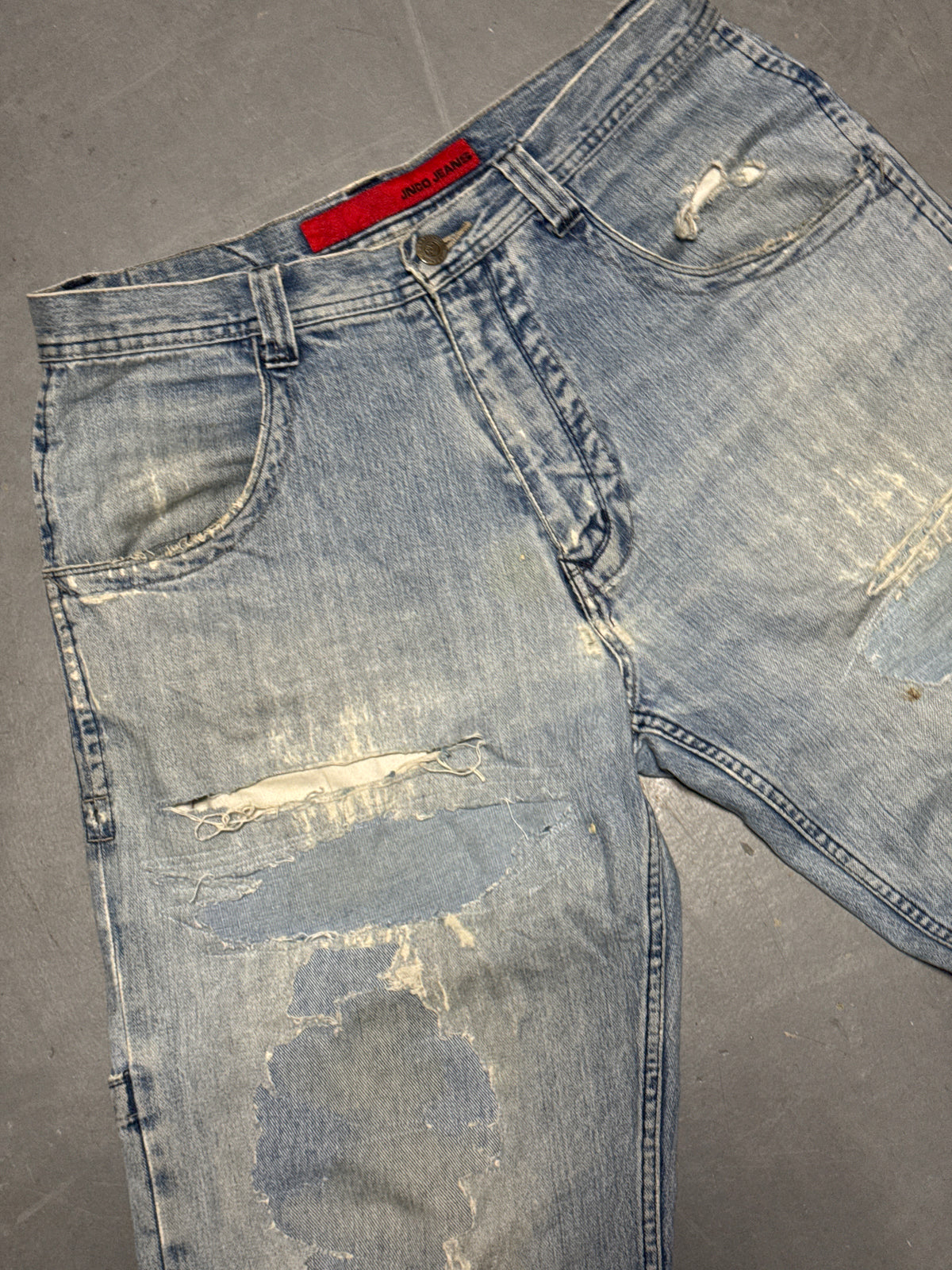 (33x32) JNCO Jeans Distressed Baggy