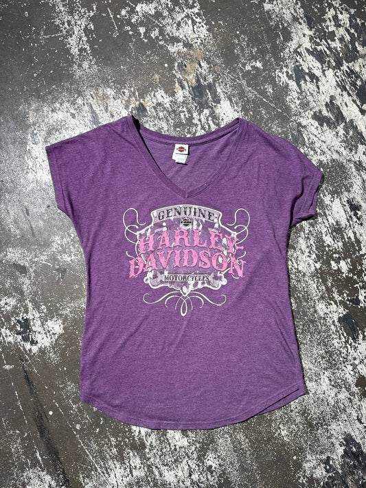 (M) Harley Davidson Denton County Tshirt