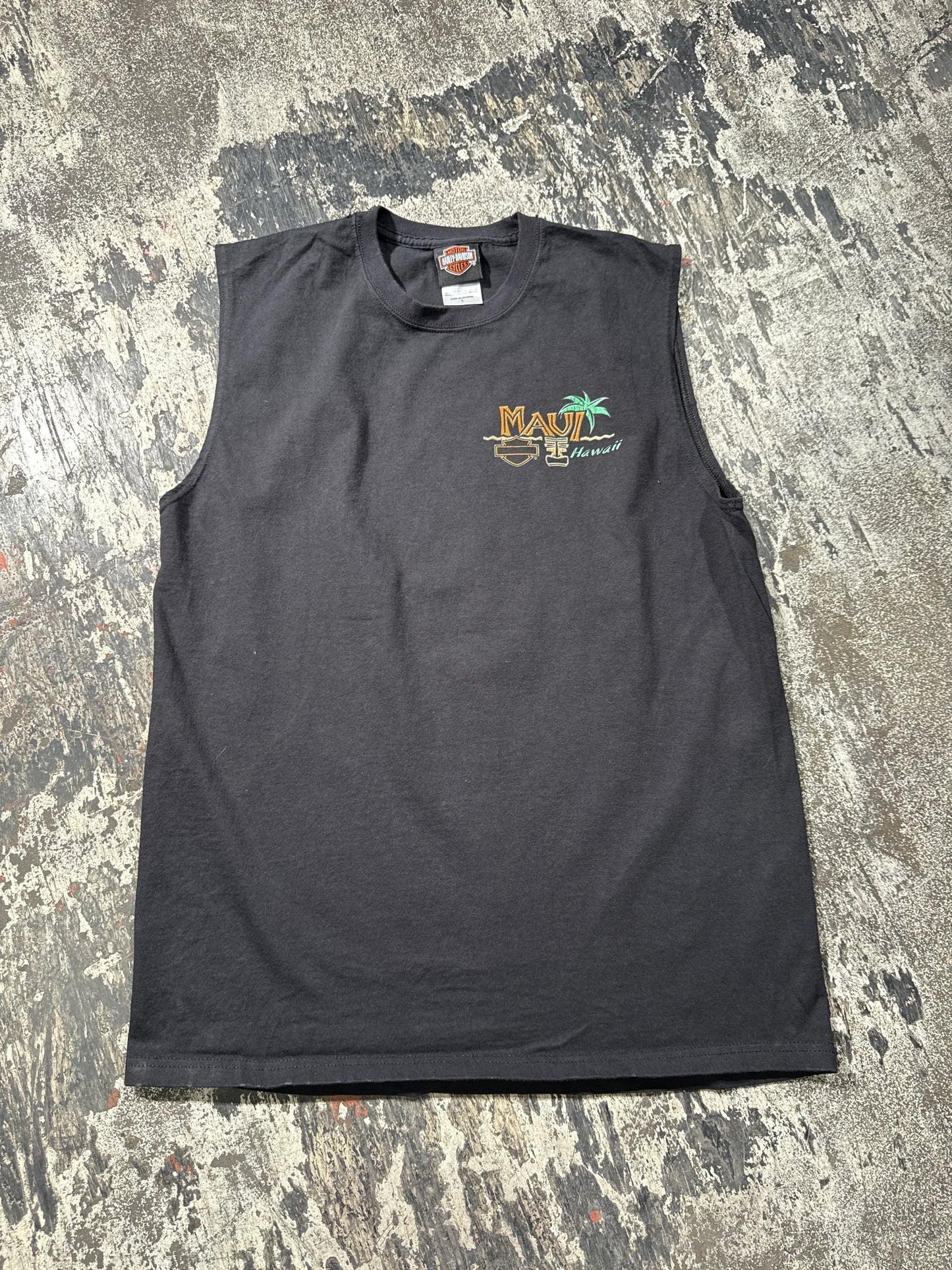 (L) Black Harley Davidson “Hawaii” Tank Top