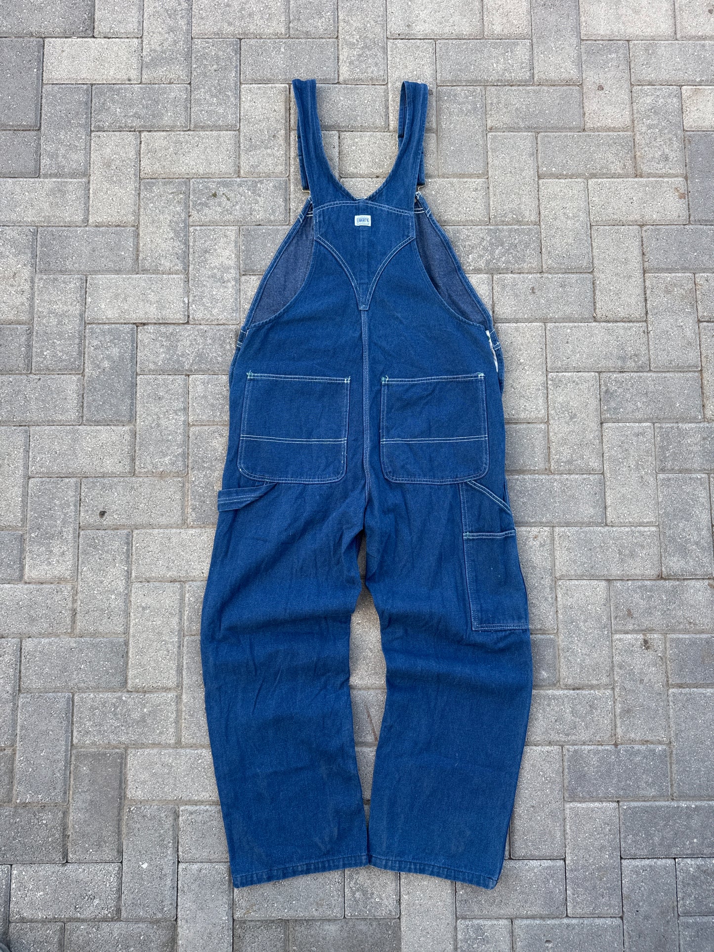 (36x30) Vintage Liberty Denim Overalls