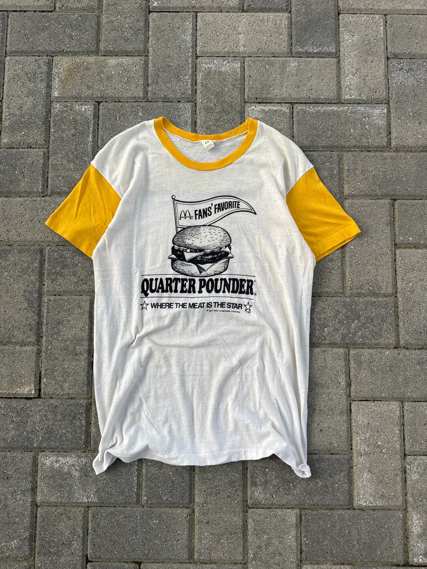 (L) Vintage McDonalds Quarter Pound Tee