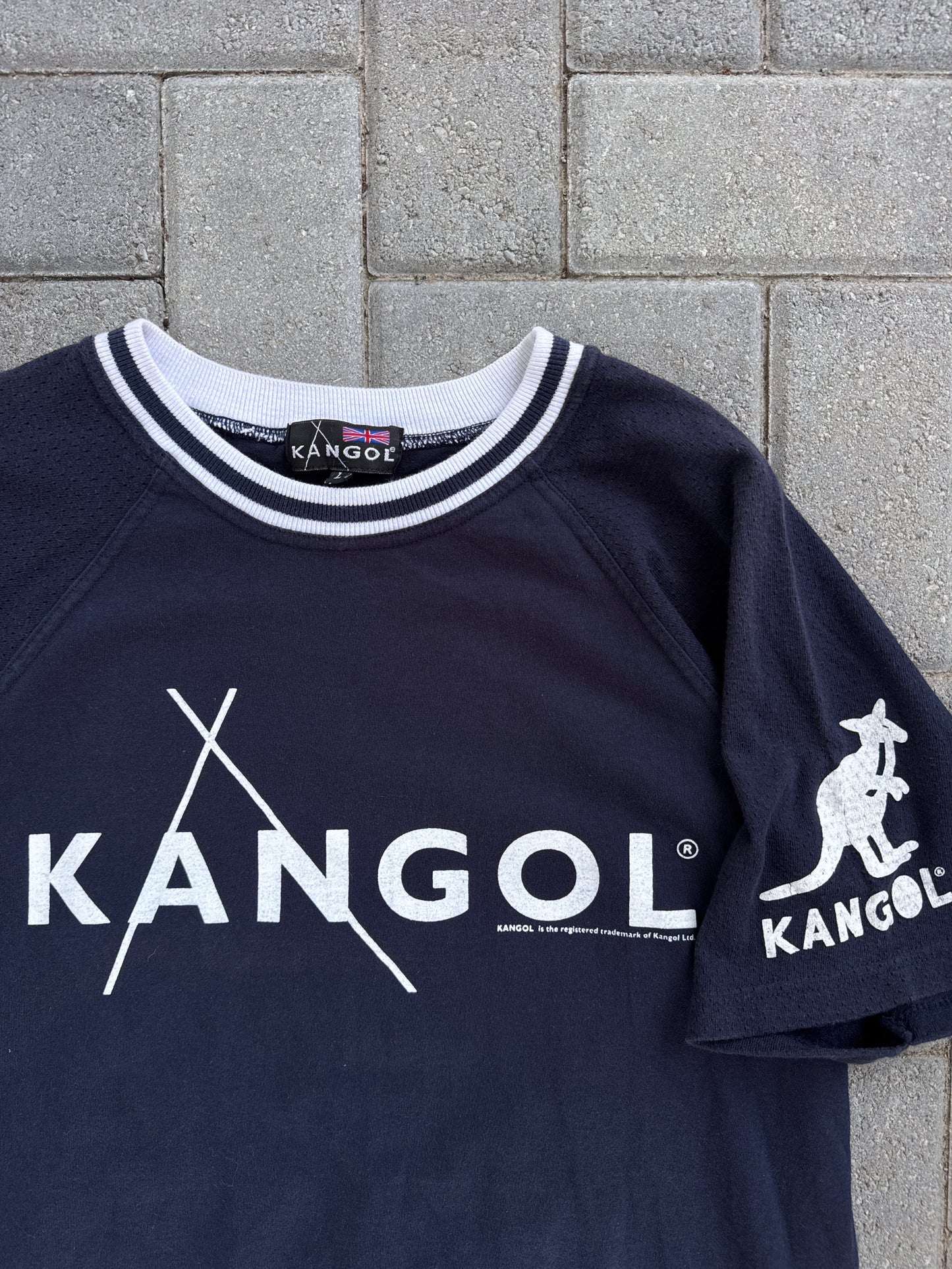 (L) Navy Kangol Tee
