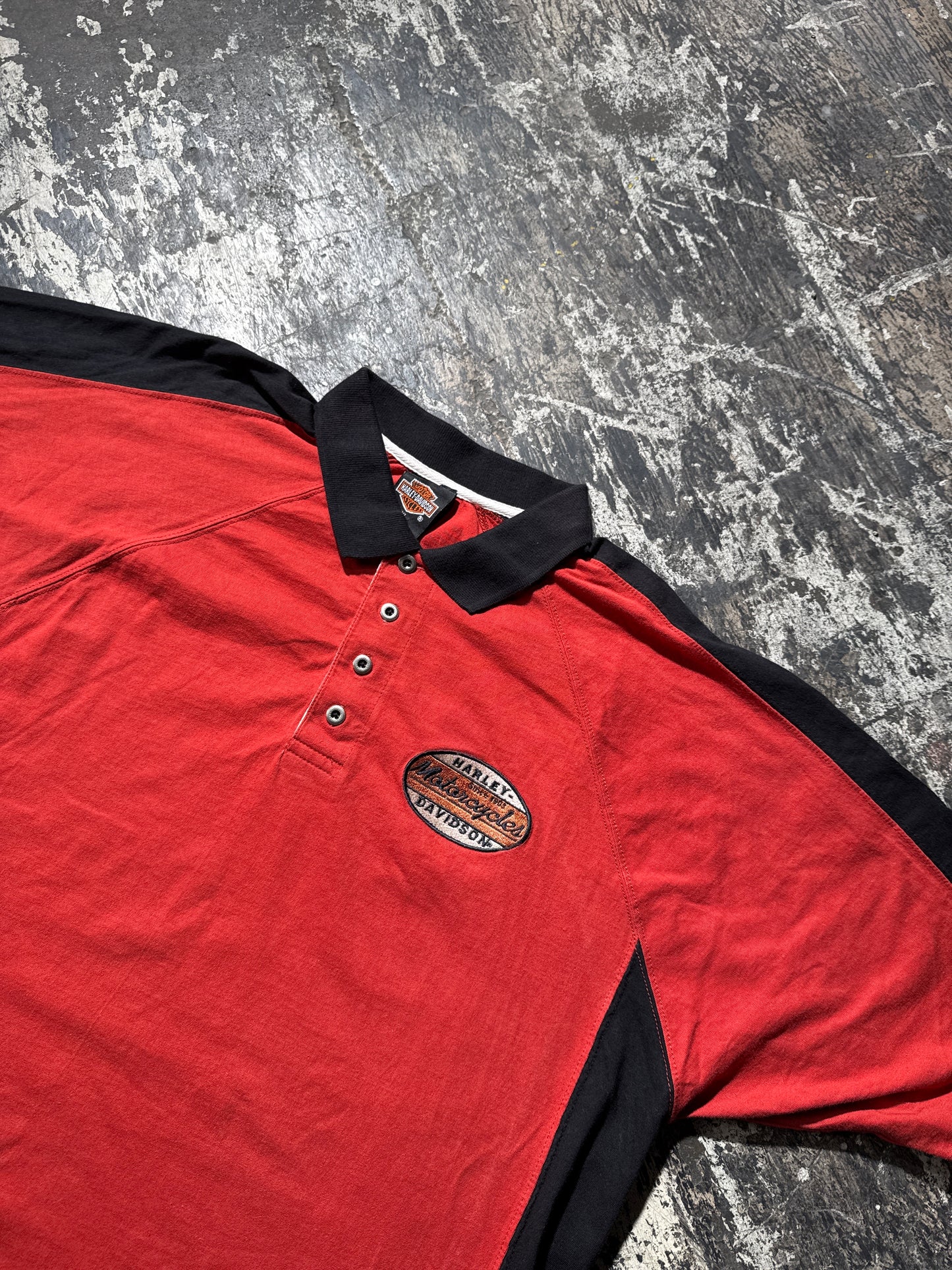 (XL) Harley Davidson Alamo Red Polo