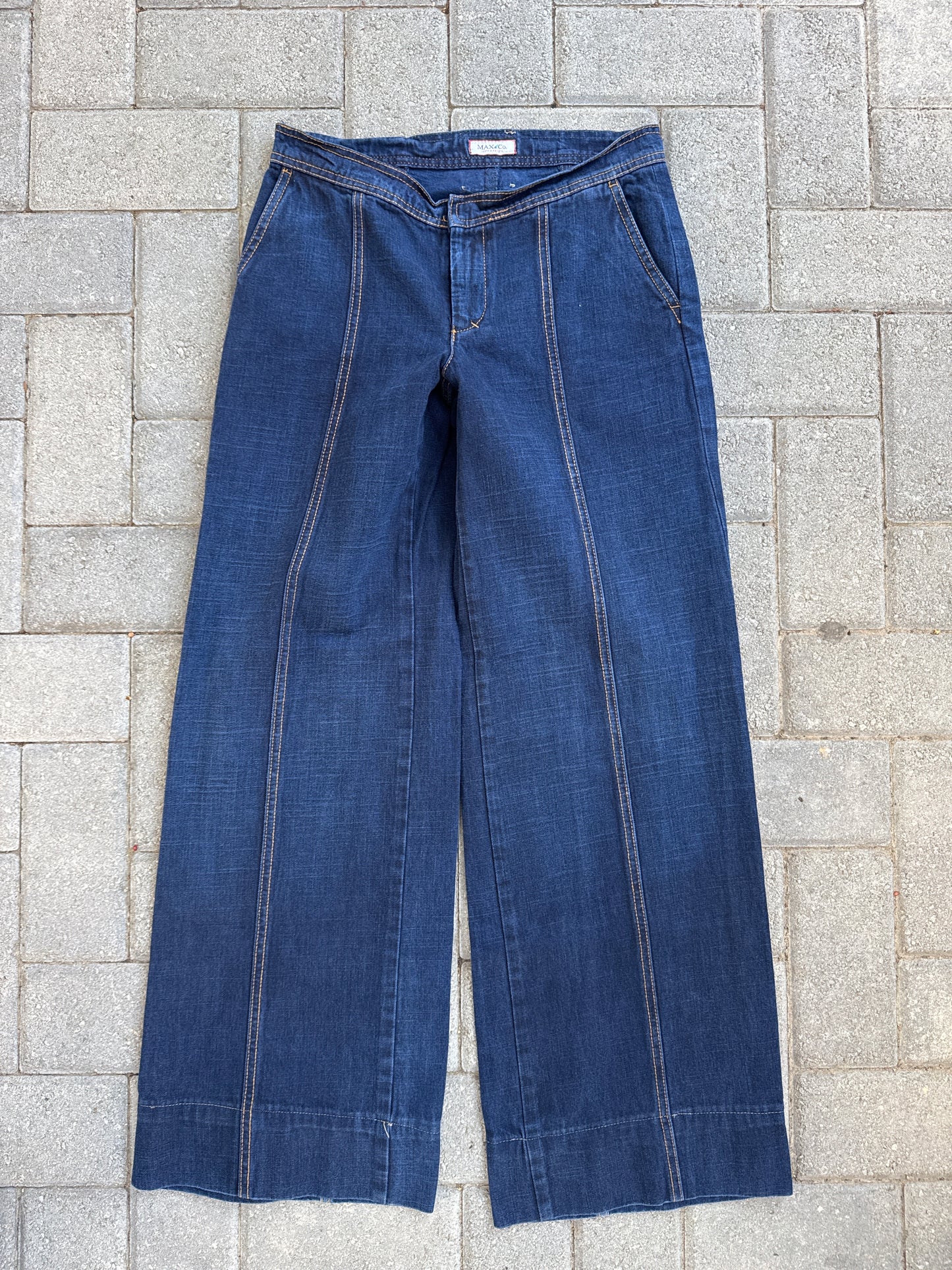 (28x32) Max & Co. Flared Women Denim Pants