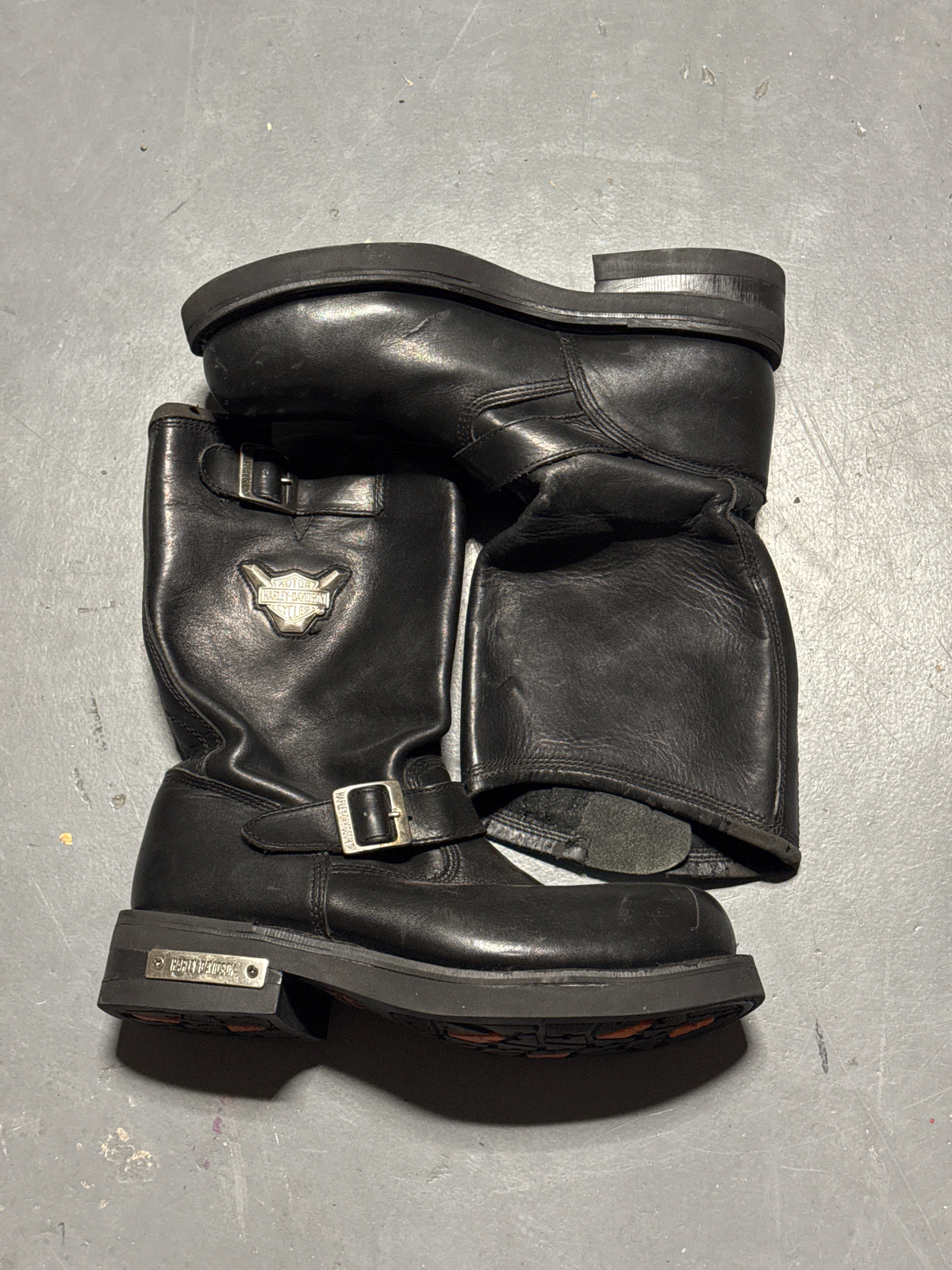 (12) Harley Davidson 91137 Mega Conductor Motorcycle Boots