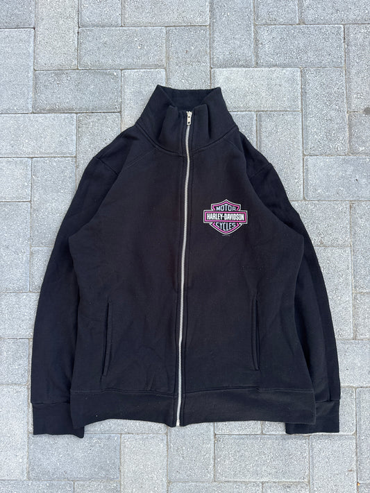 (L) Harley Davidson Ohio Women Zip-Up Hoodie