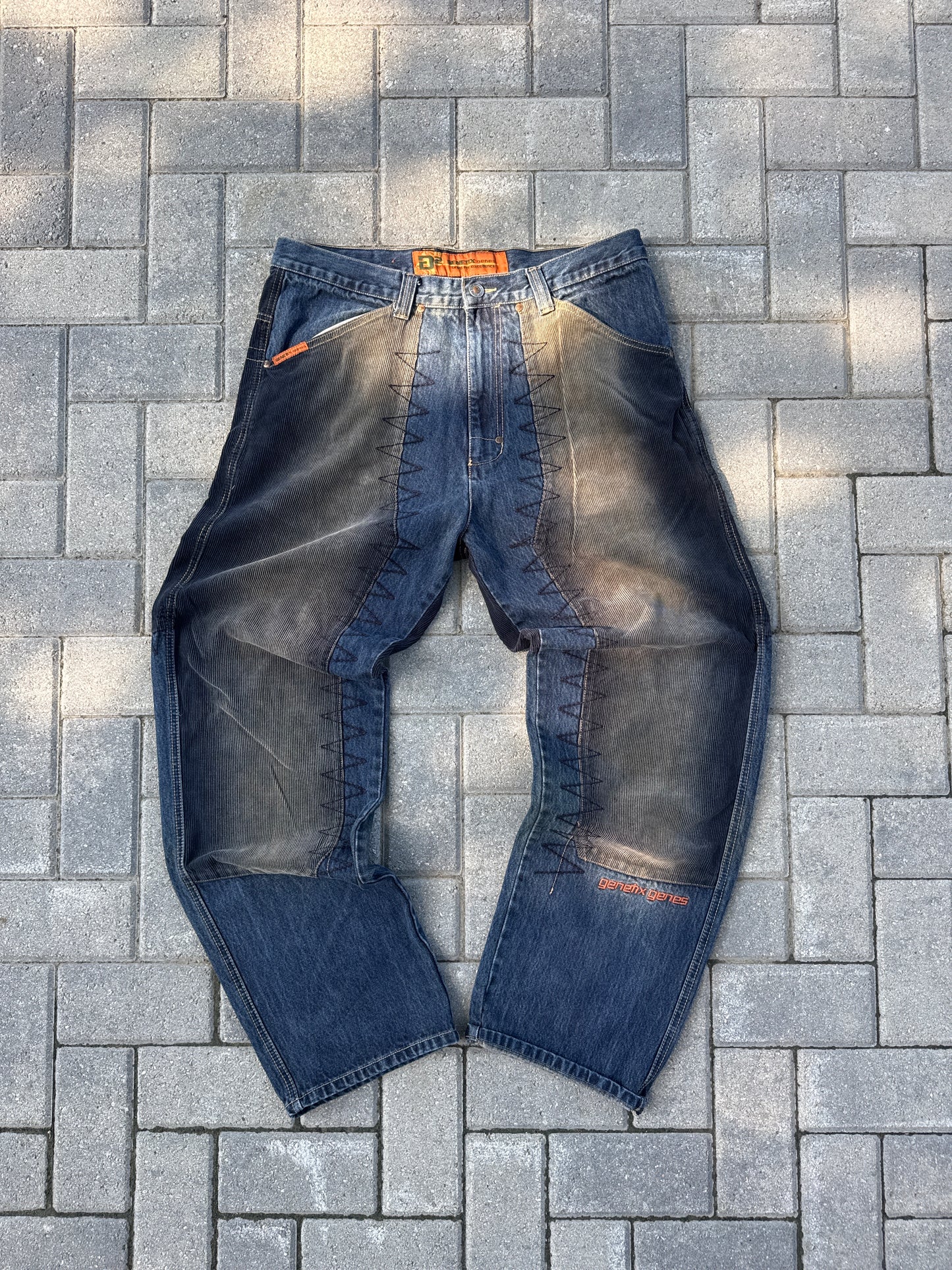 (36x34) Genetix Genes Y2K Denim Pants