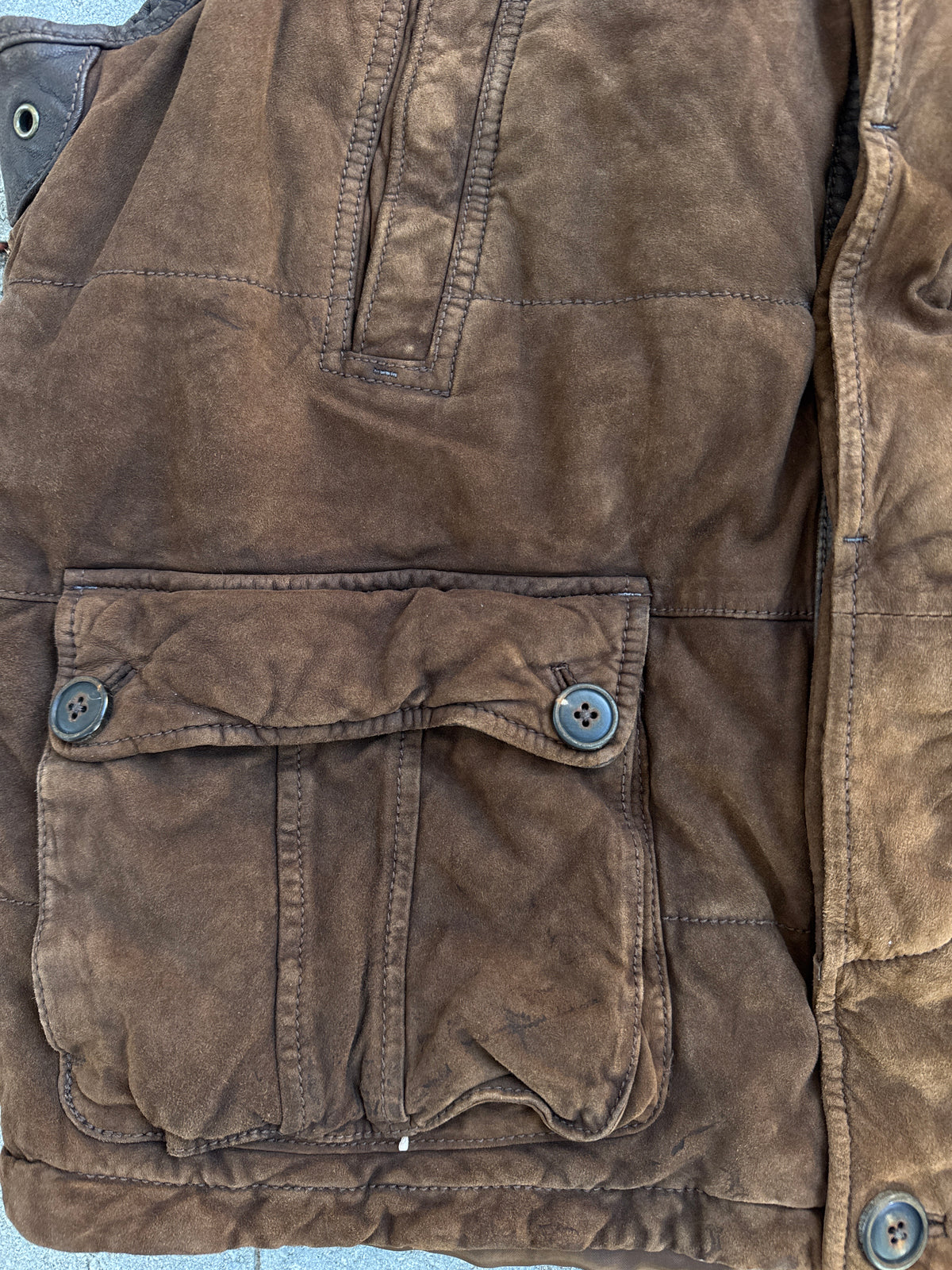 (XL) Crieux Suede Leather Vest