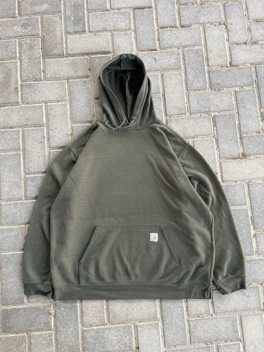 (XL) 90s Green Carhartt Hoodie