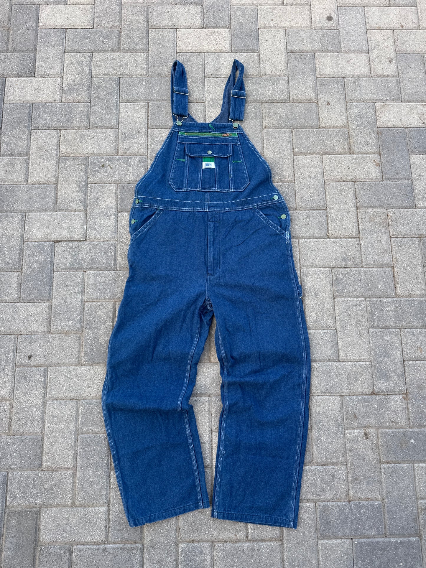 (36x30) Vintage Liberty Denim Overalls