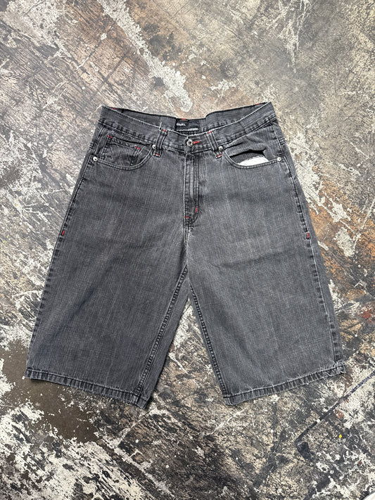 (34) Qruel Charcoal Skater Jorts