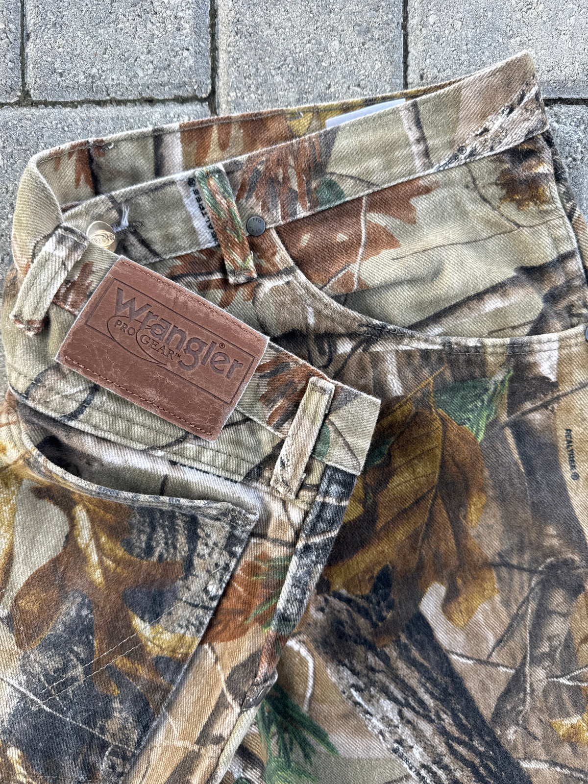 (36x32) Vintage Wrangler Progear RealTree Denim Pants