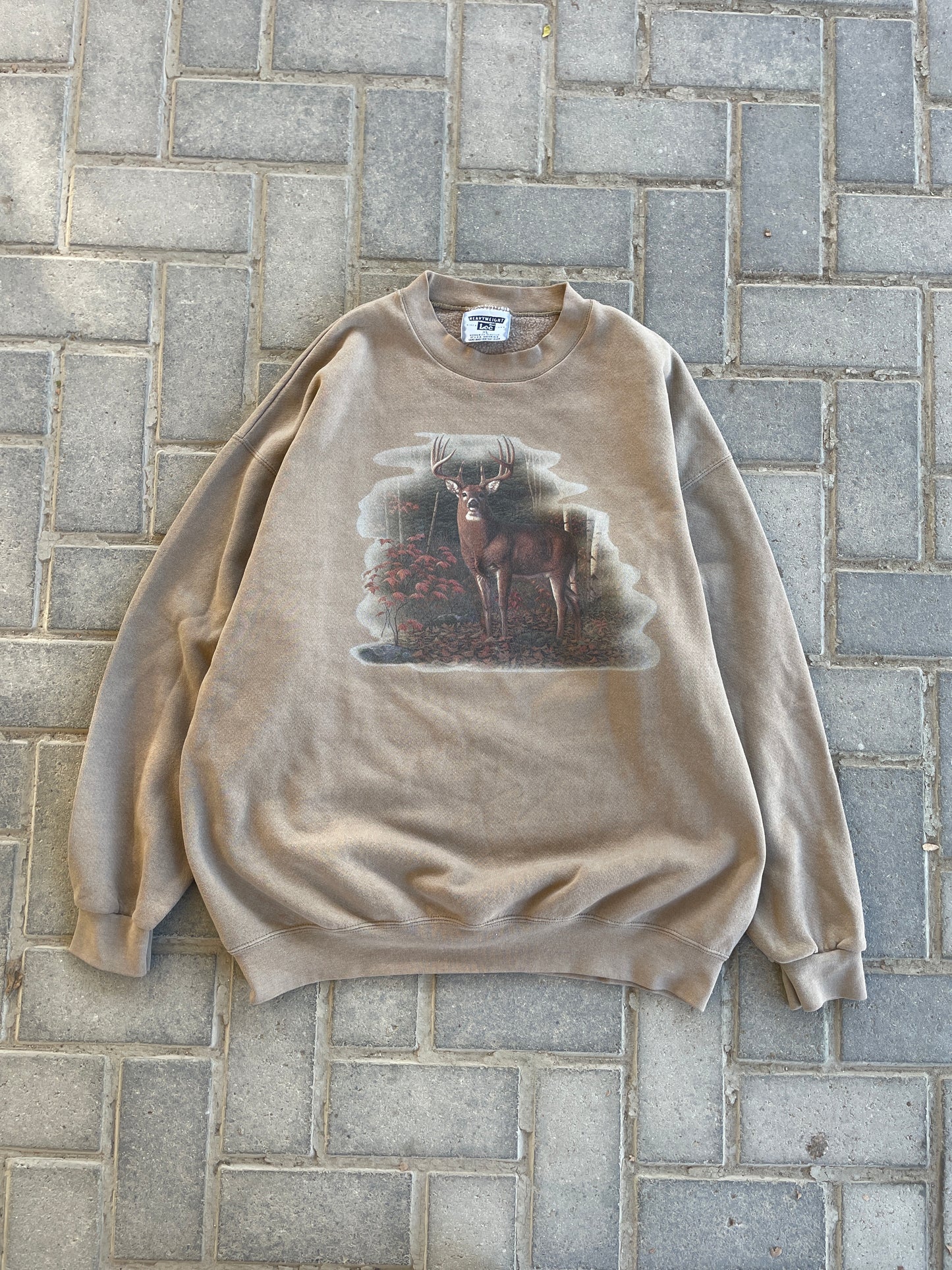 (XL) Lee Heavyweight Deer Crewneck