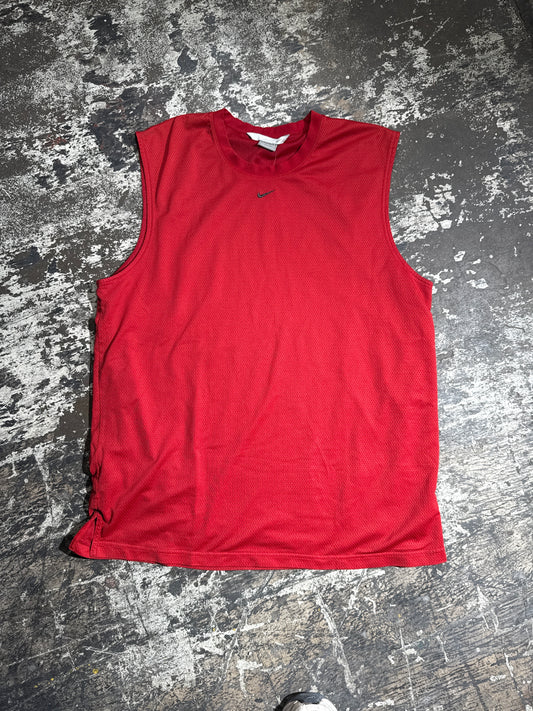 (XXL) Red Nike Center Swoosh Tank Jersey