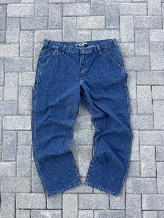 (38x30) Carhartt Loose Fit Carpenter Denim Pants