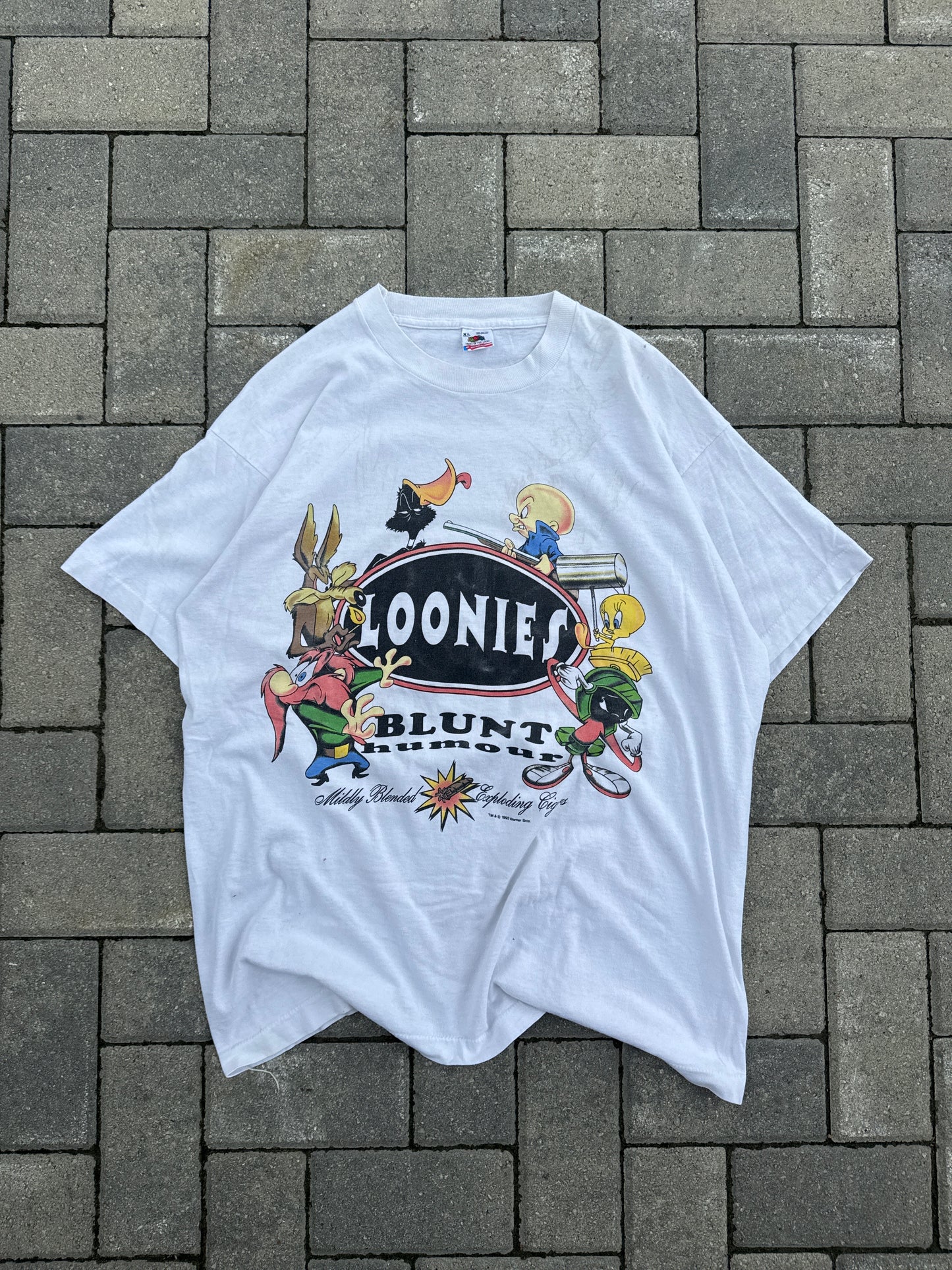 (XL) Vintage Loonies Blunt Humour Tee