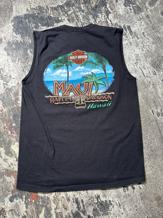 (L) Black Harley Davidson “Hawaii” Tank Top