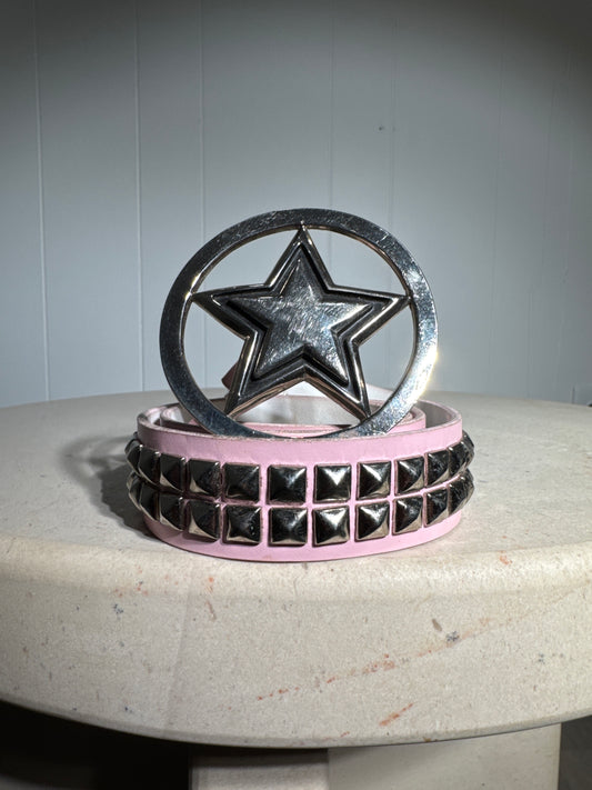 (S) Famous Stars & Hustler Y2K Studded Belt