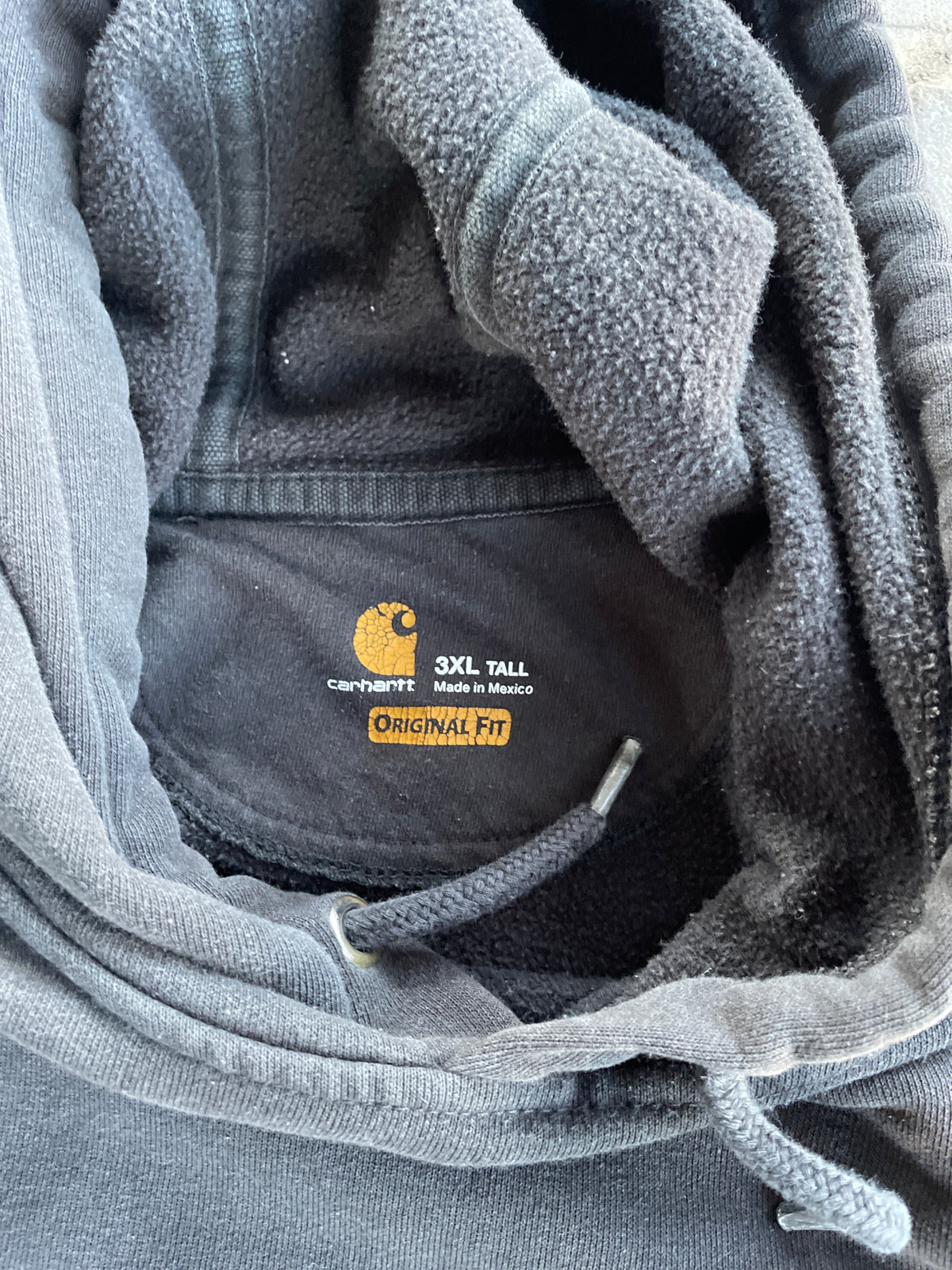 (XXLT) Faded Black Carhartt Hoodie