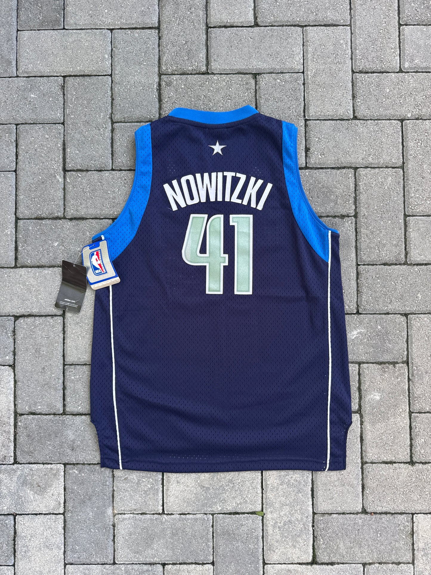(L) Adidas Dallas Mavericks Nowitzki Swingman Jersey