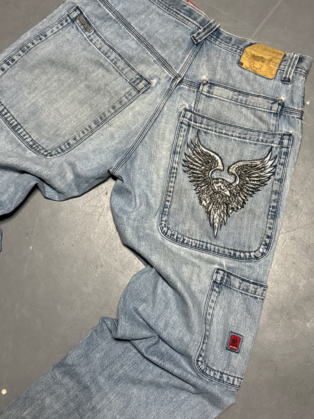 (33x32) JNCO Jeans Distressed Baggy
