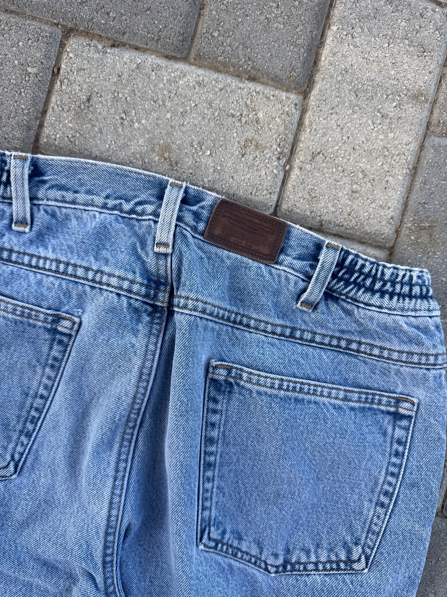 (34x29) Vintage L.L. Bean Flannel Lined Denim Pants