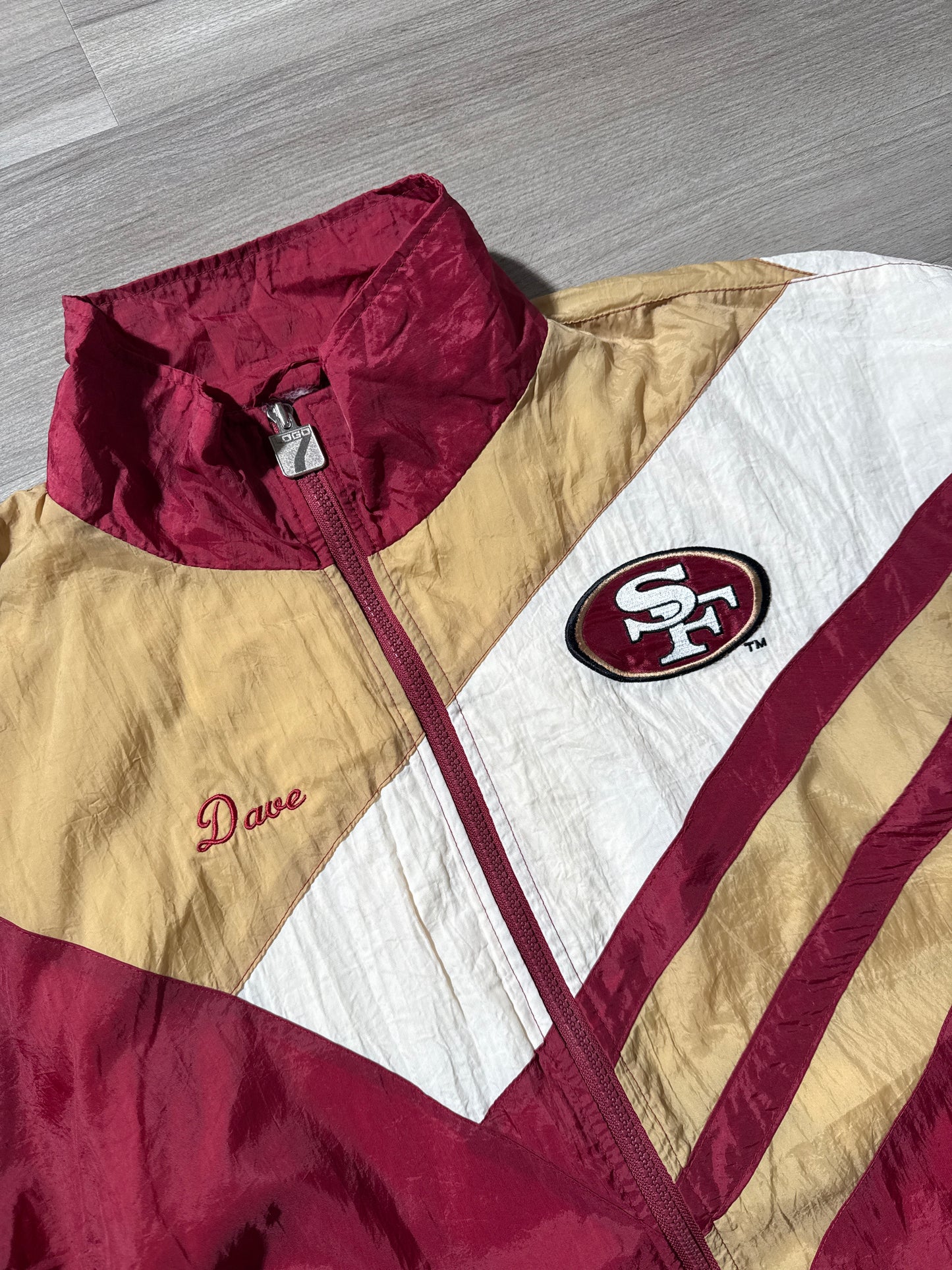 (M) Logo 7 San Francisco 49ers Windbreaker