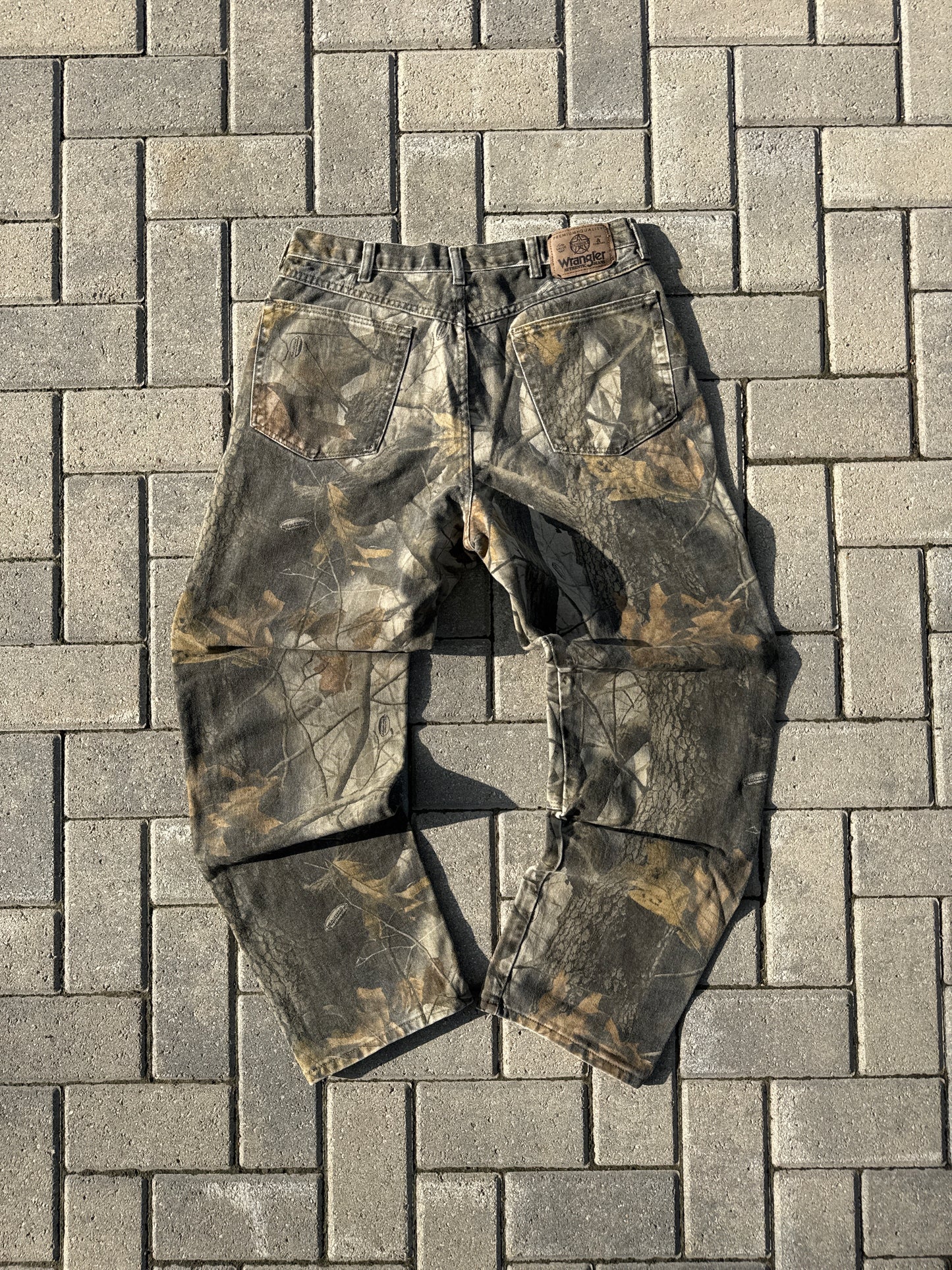 (34x32) Vintage Wrangler RealTree Double-Knee Pants