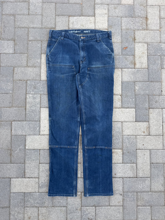 (36x36) Carhartt Relaxed Fit Double-Knee Denim Pants