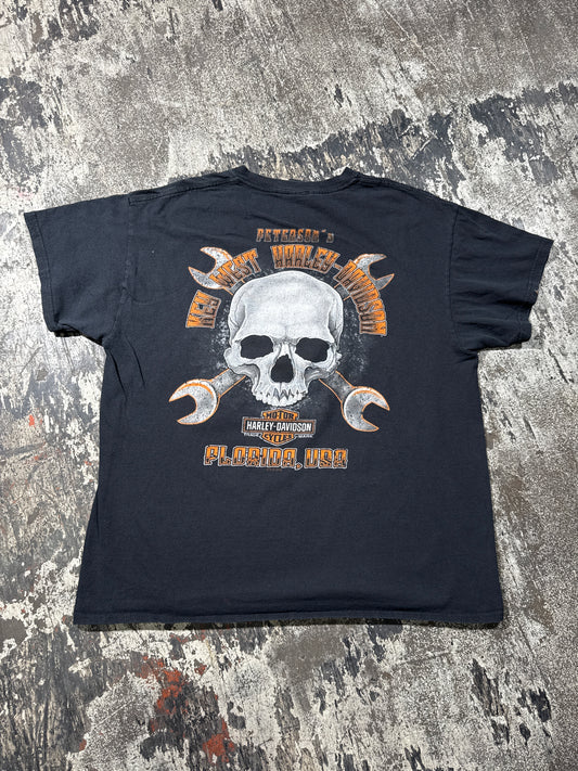 (L) Black Harley Davidson “Florida USA” Tee