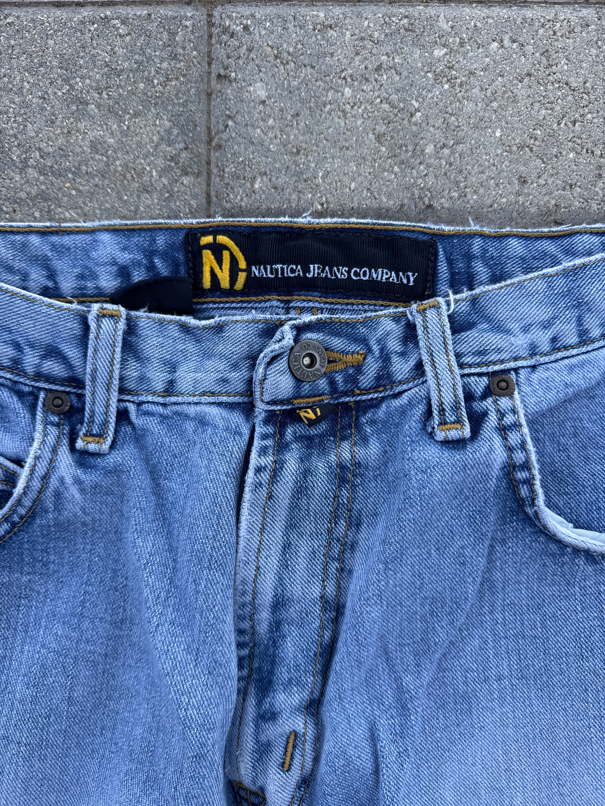 (34x30) Vintage Nautica Jeans Baggy Light Washed Pants